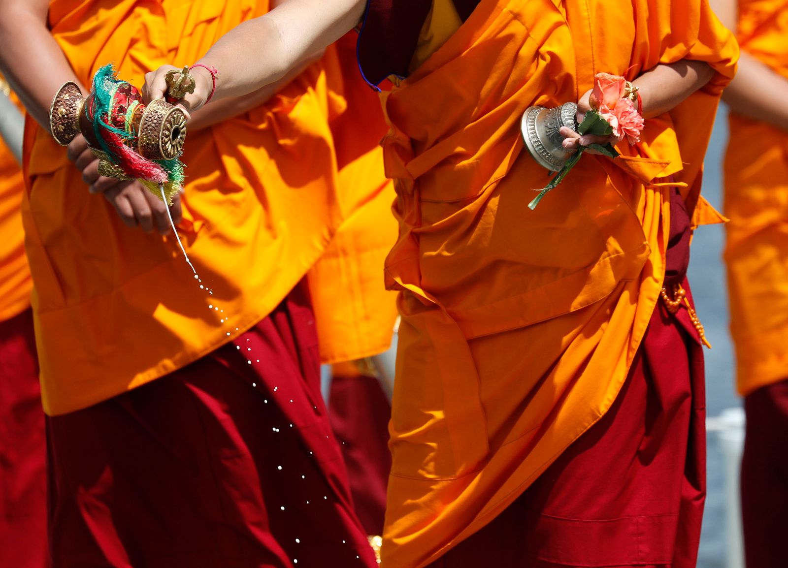 Painstakingly created, then swept away: Tibetan monks' sand mandala at Lily Dale